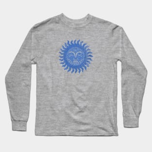 Sun Buddha (blue) Long Sleeve T-Shirt